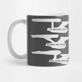 Star Ship Enterprise "To Bodly Go" Mug